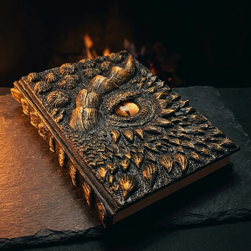 Dragon Eye Notebook — 3D Embossed Fantasy Journal